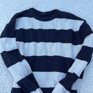 Brandy black and white stripped sweater